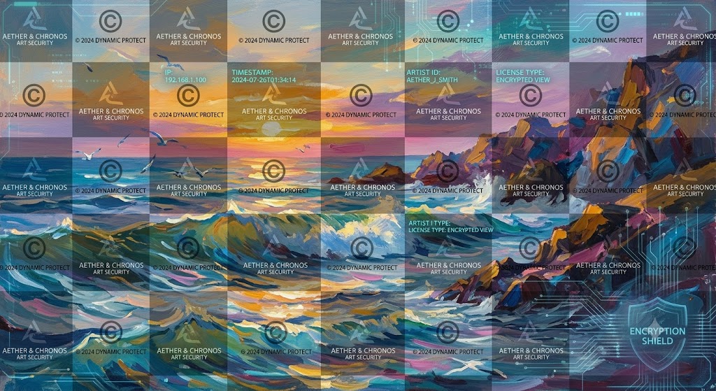Securing Your Digital Artwork: Dynamic and Grid Watermarking Techniques